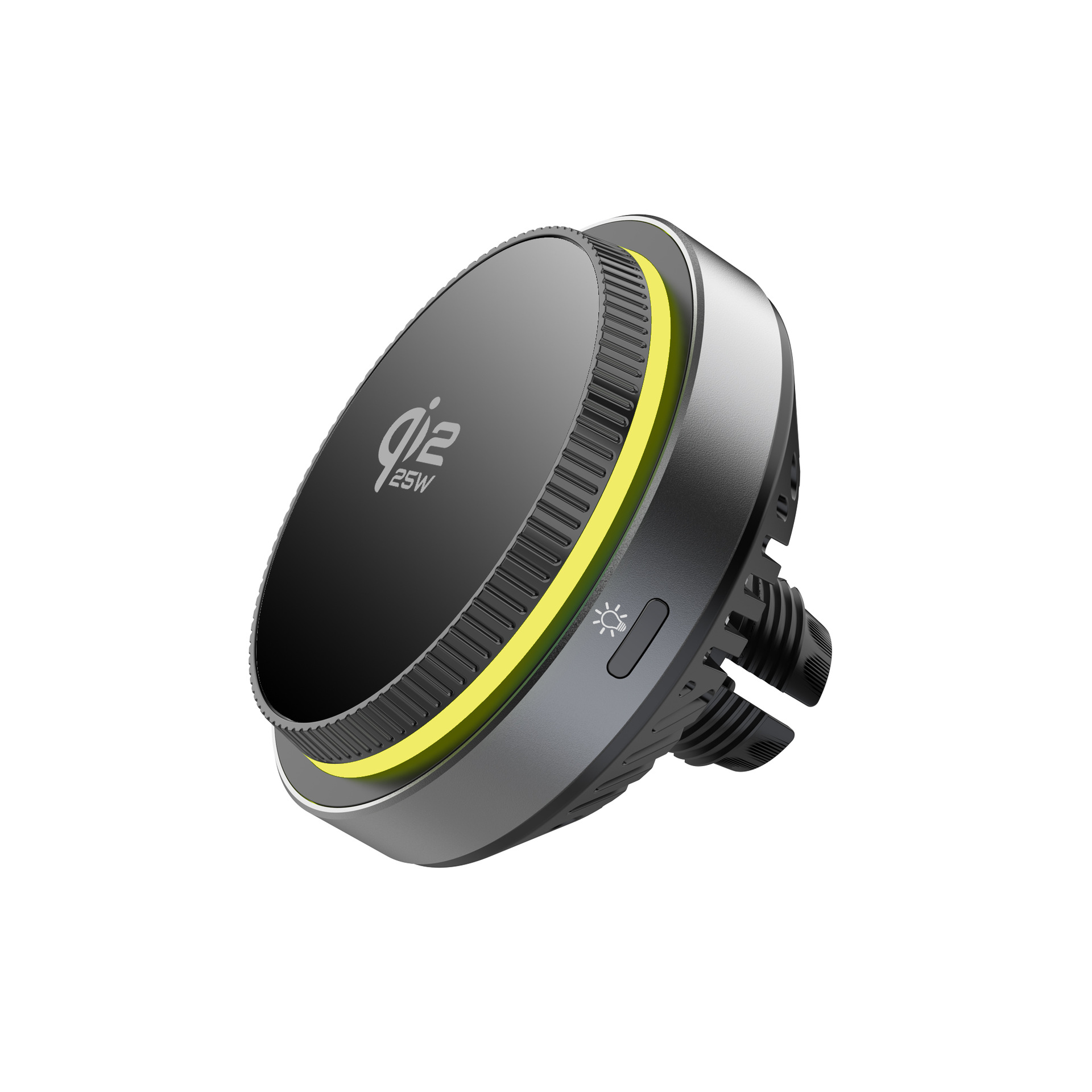 QI2.2 semiconductor cooling 25W magnetic car wireless charger for Apple iPhone colorful light stand