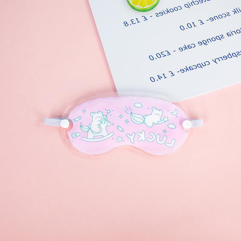 Cartoon fruit light-blocking eye mask, cold and hot compress ice eye patch, gel sleep ice eye mask, cold compress hot compress PVC