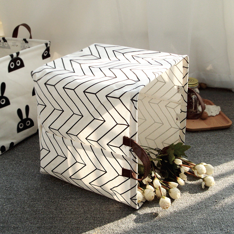 Dirty Clothes Storage Basket, Square Box, Foldable Toy Storage Basket, Home Storage Box, Fabric Quilt Storage Bag