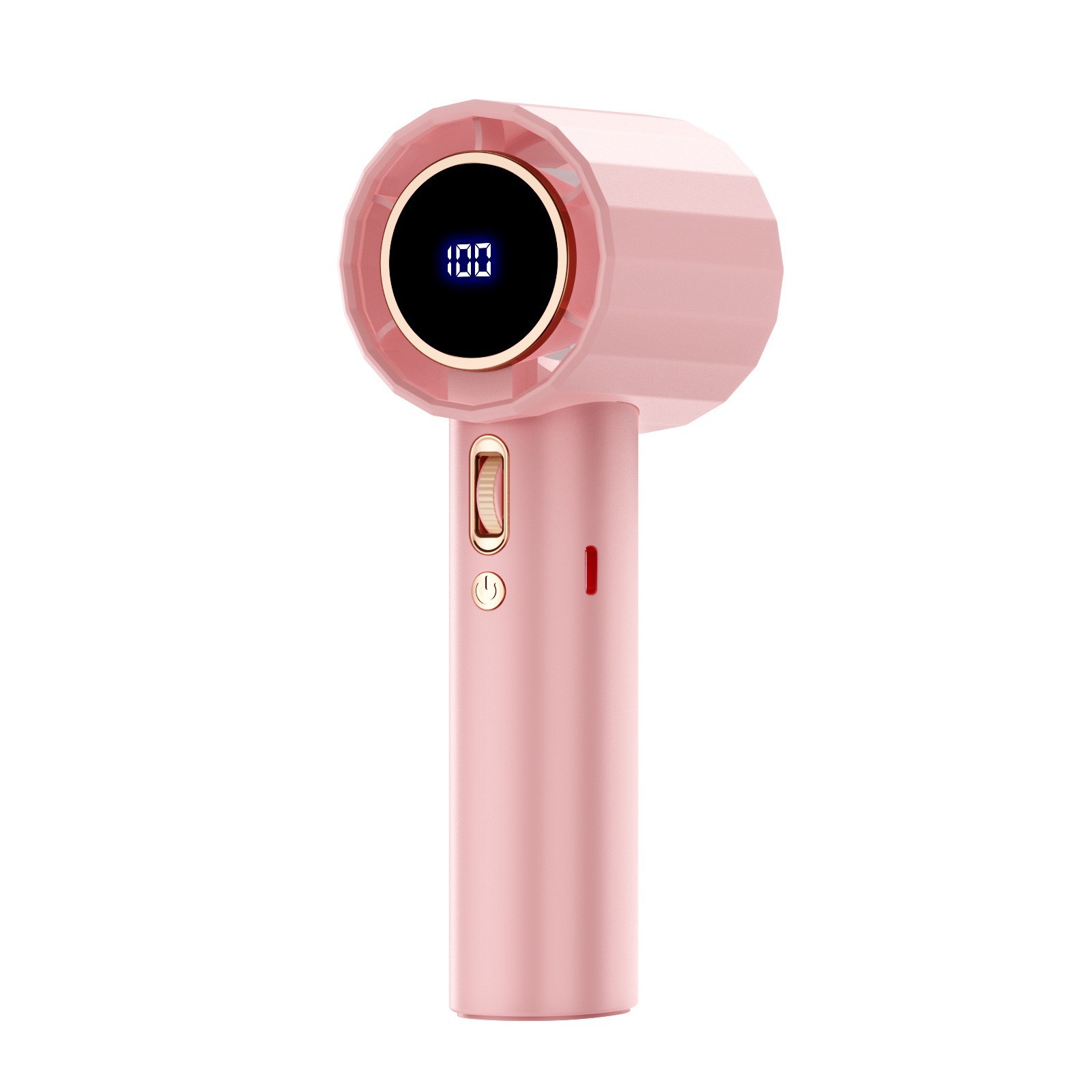 100-speed high-speed handheld fan USB rechargeable digital display mini small fan GS5