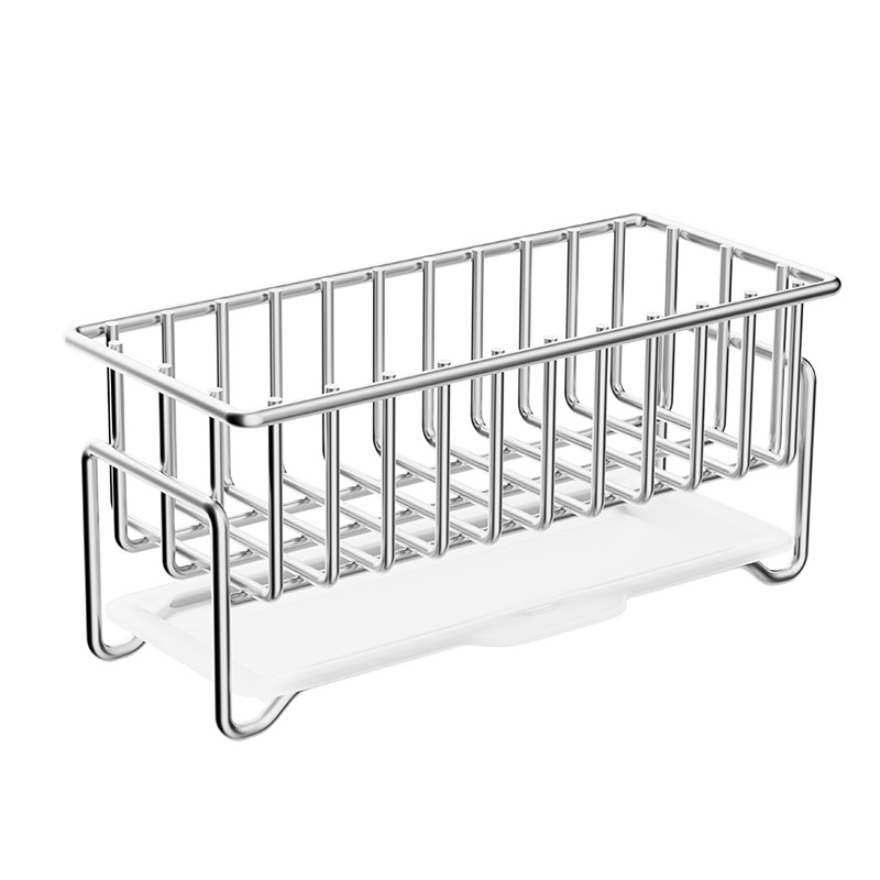 Sink sponge rack hand soap storage basket drain rack kitchen supplies multi-functional counter storage rack