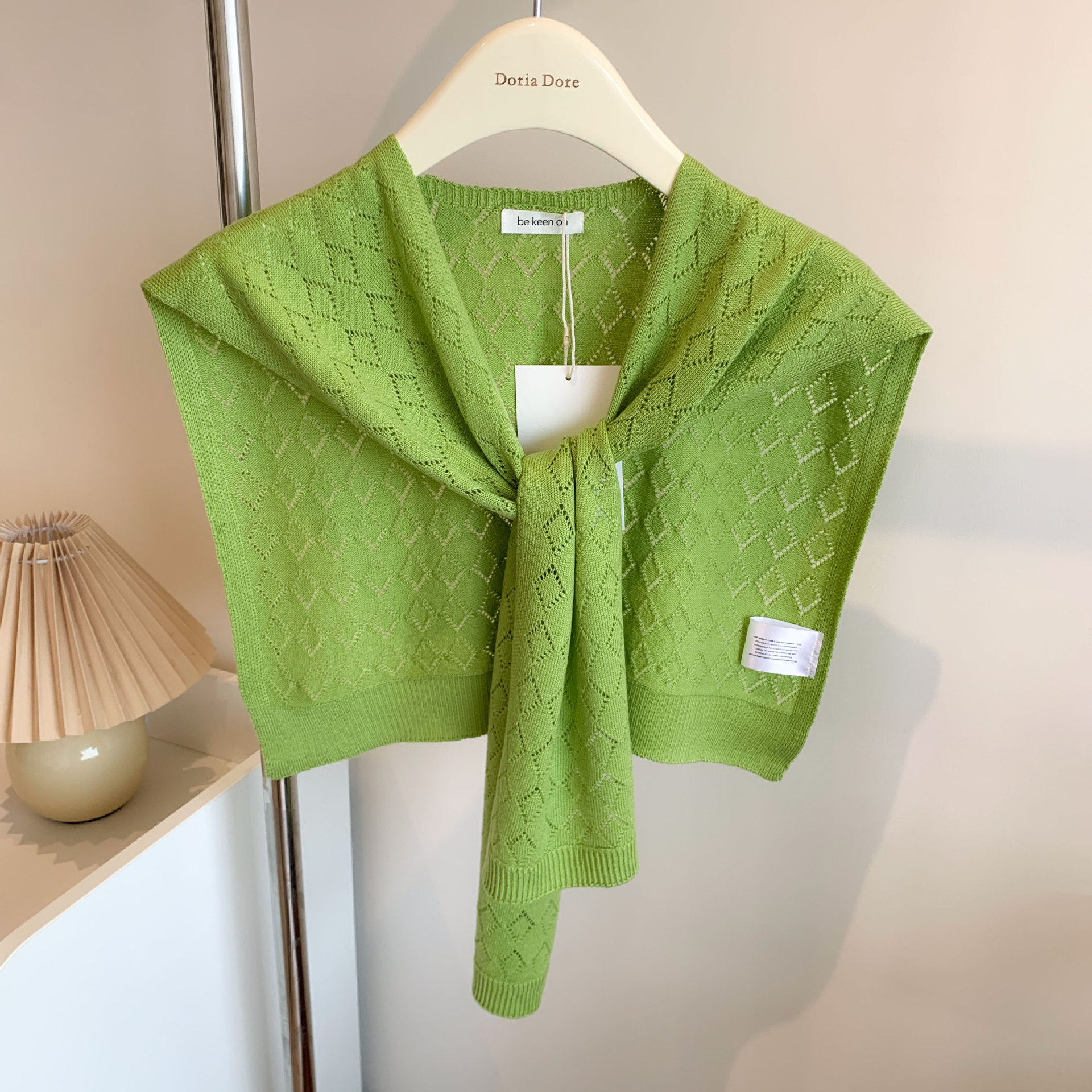 Outer layer small cape shawl, summer thin solid color sunscreen air-conditioned room shoulder cape
