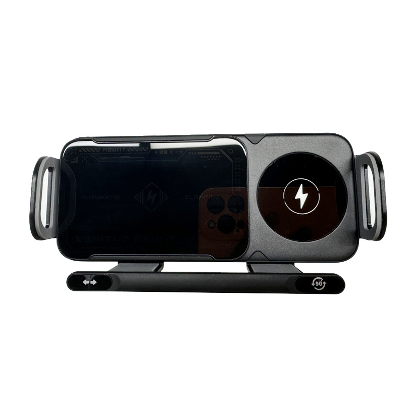 KC Car Navigation Bicycle Car Phone Holder Wireless Fast Charging Smart Telescopic Rotating Holder