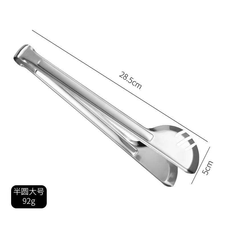 304 stainless steel half-round clip, restaurant towel clip, full-round food clip, kitchen steak barbecue food clip tool