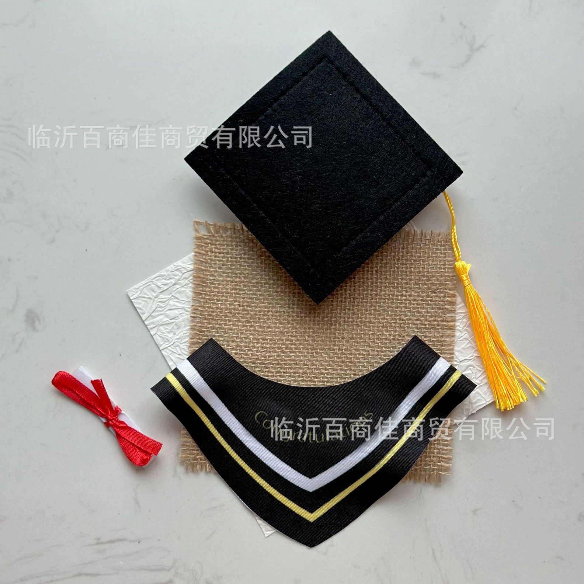 黄围巾+黄流苏+证书【字母款】 · 高度25CM左右玩偶【可印LOGO】
