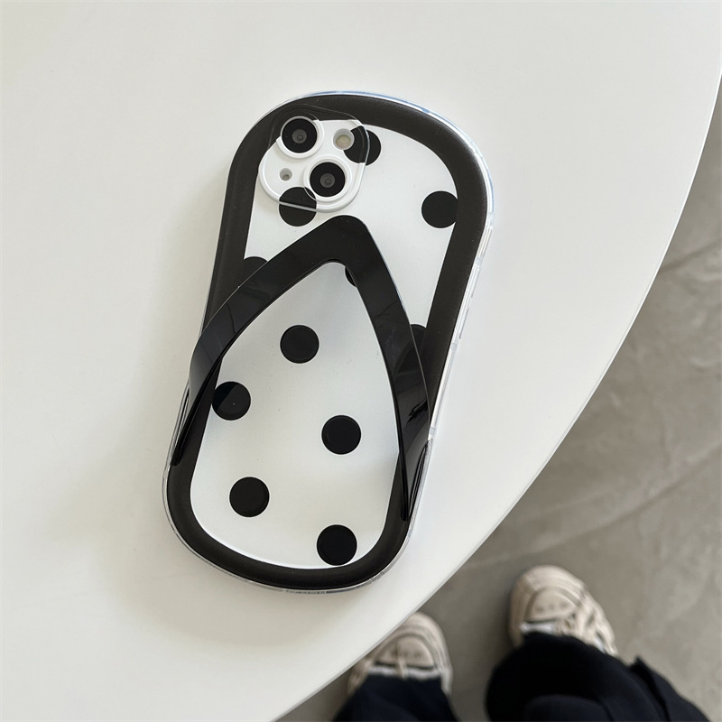 Flip-flop phone case compatible Apple 15 PRO phone case slippers iPhone 12 pro 15 silicone soft case