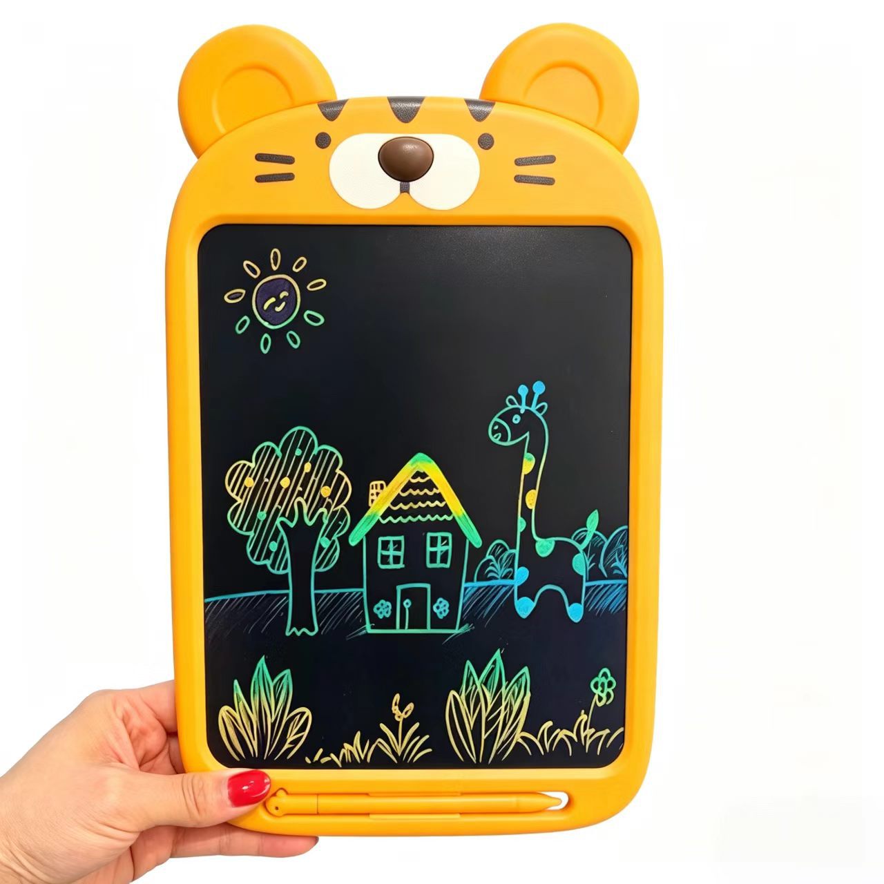 2026 new 10-inch children's graffiti writing board color large drawing board electronic hand-painted board hard card sleeve
