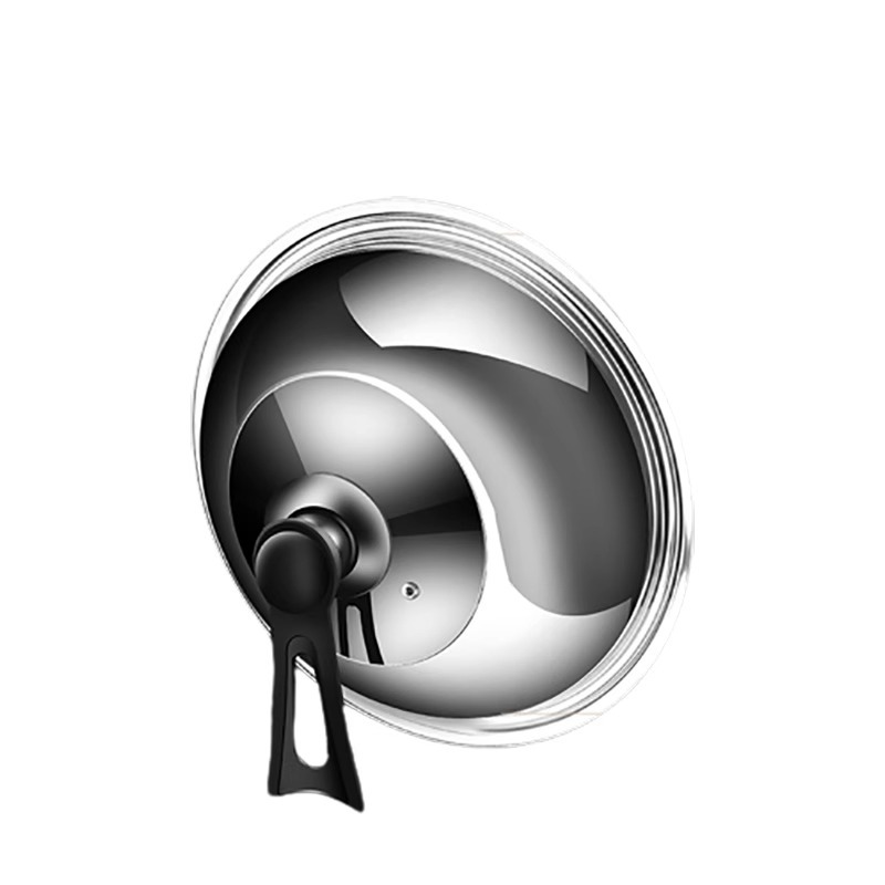 Stainless steel pot lid, standable, high-temperature resistant, for frying pans, universal 30-32-34-40cm iron pot lid