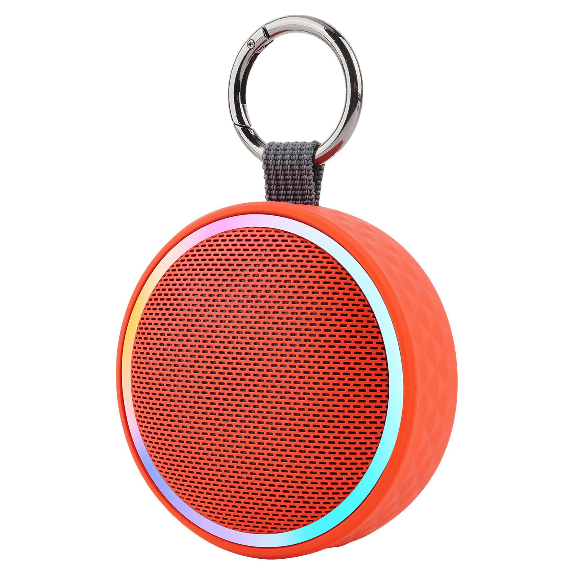 New Private Mold Outdoor Waterproof Speaker RGB Cool Light Plug-in Card Clip Portable Bluetooth Small Speaker