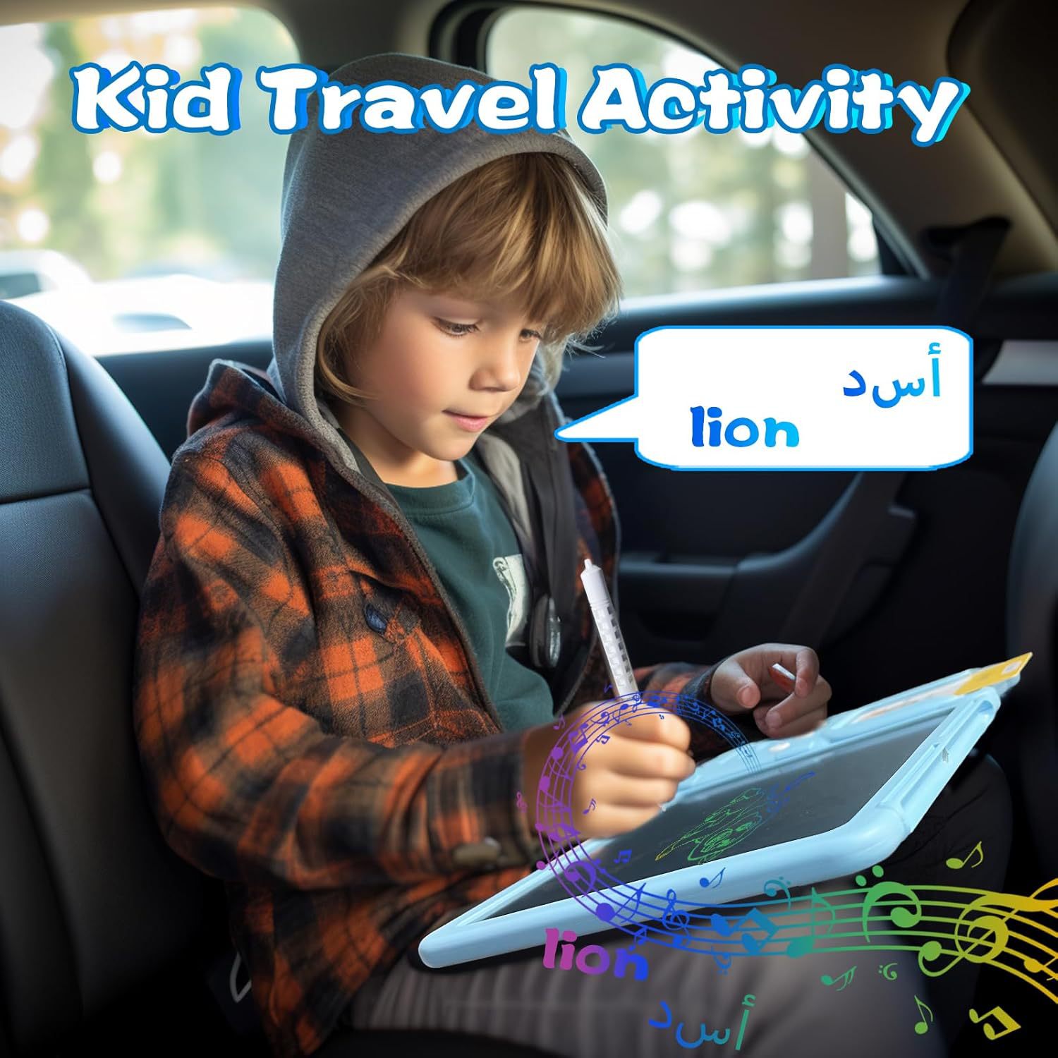 Children's Early Education Machine Drawing Board Arabic English Bilingual Enlightenment Learning Machine Educational Toy
