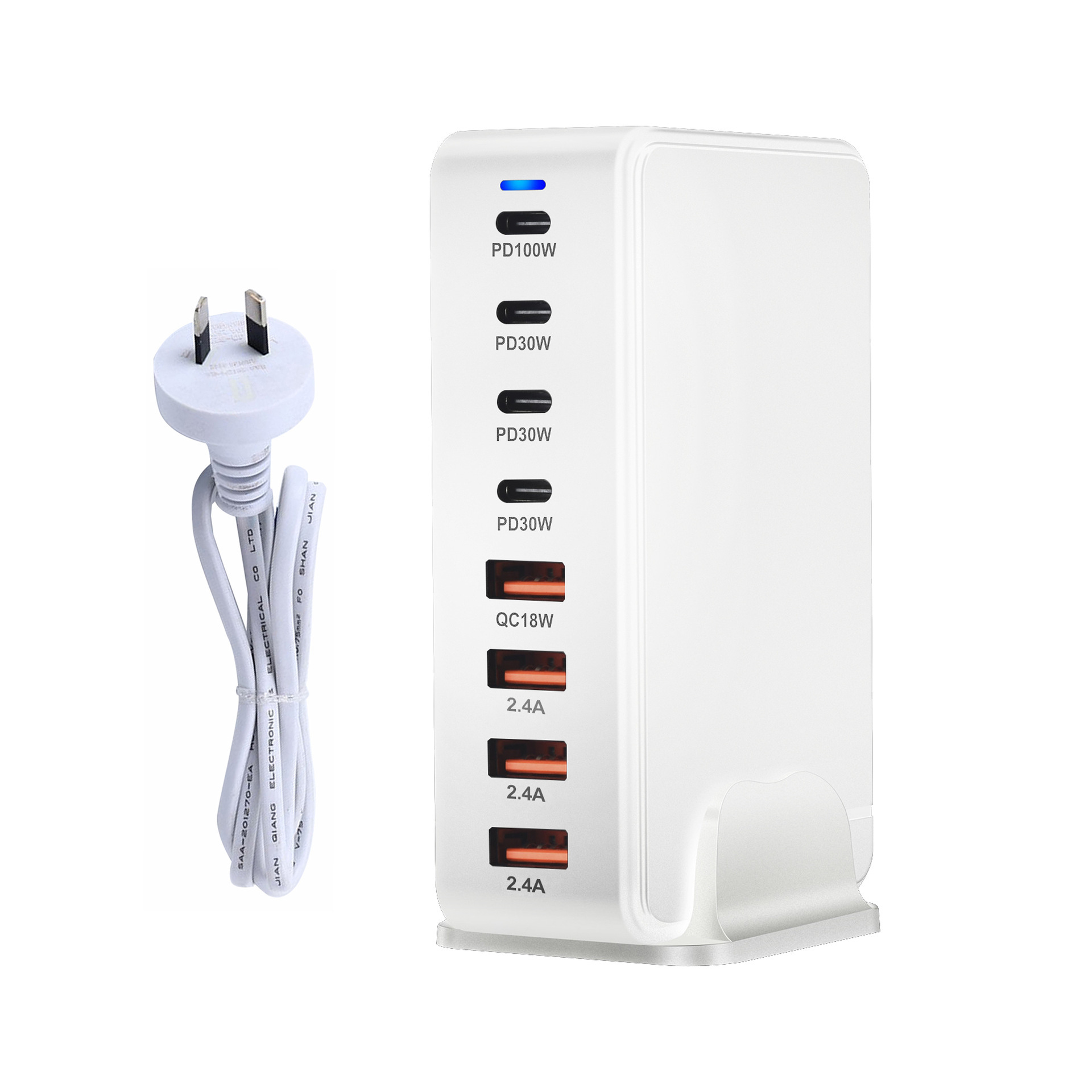 268W 286W 240W GaN Desktop PD Charger Phone Laptop Multi-Port Charger