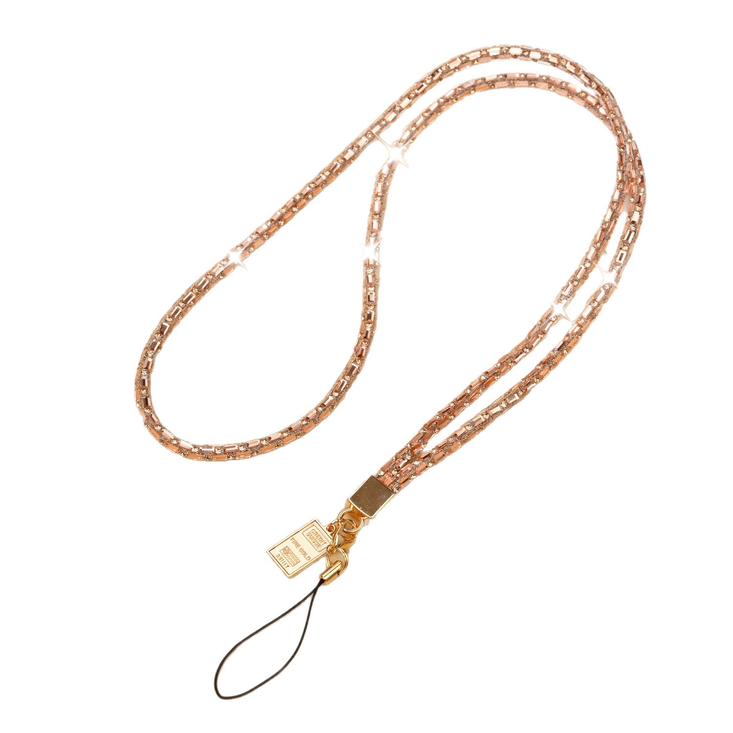 Phone lanyard luxury full rhinestone rhinestone phone chain neck long rhinestone chain women phone hang