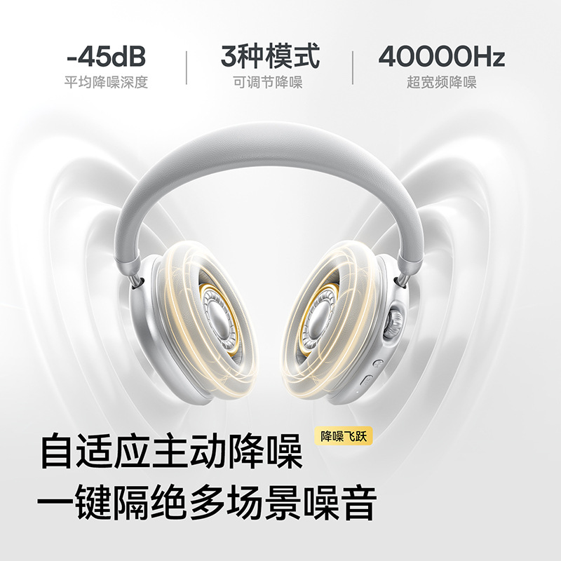 havit 2026 New H670BT Over-ear Headphones ANC Active Noise Cancellation Custom Mold Wireless Bluetooth Sports Headphones