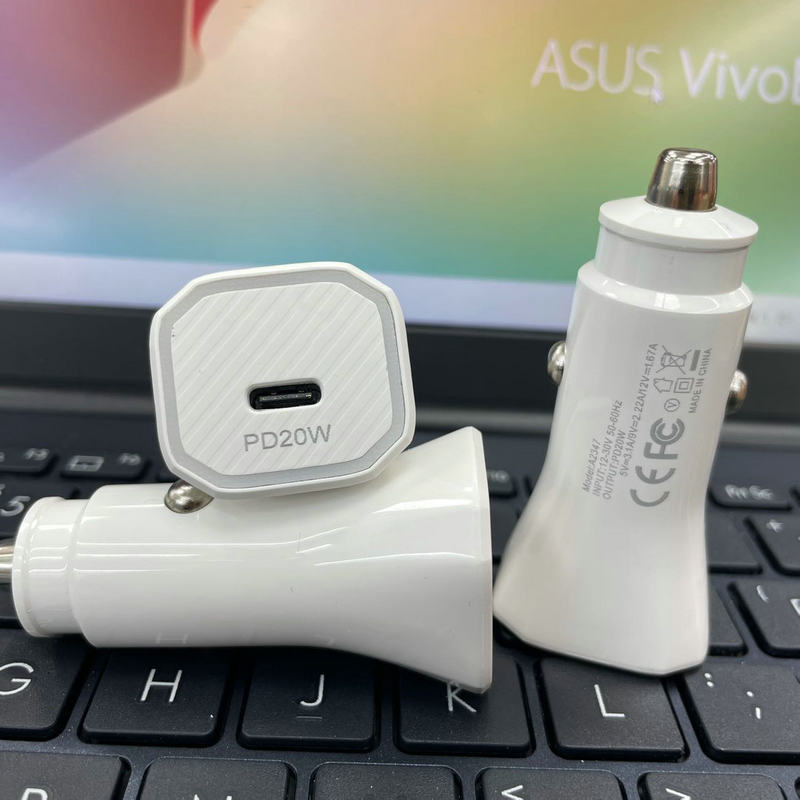 New Multi-Function Car Charger PD Car Charger 25W Car Charger Fast Charging Car Charger Head