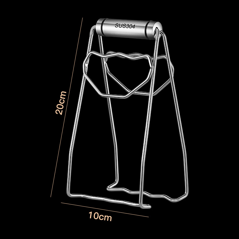 304 stainless steel anti-scald clip plate lifter rosewood bowl clip anti-slip clip bowl multifunctional kitchen gadget