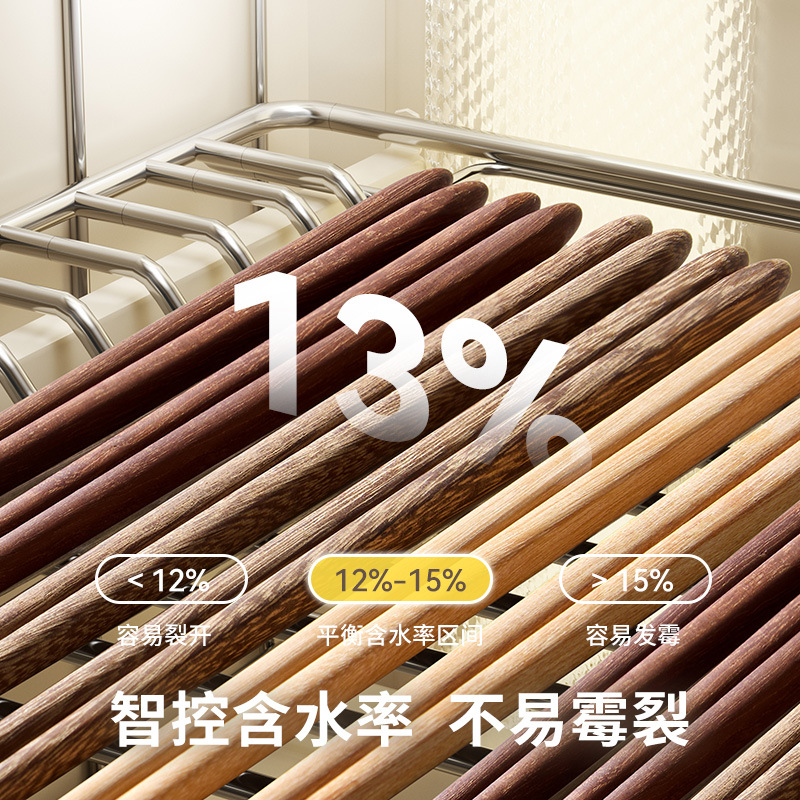 【Hedouc】Kitchen Tableware Chopsticks Home Wooden Chopsticks High Temperature Resistant Chicken Wing Wood Red Sandalwood Wood Fragrant Wood 5 Pairs