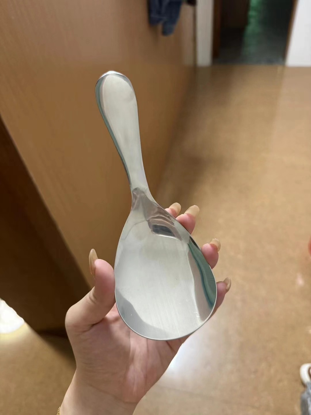 304 stainless steel exquisite universal rice spoon household rice spoon thickened non-stick rice spoon large spoon serving spoon