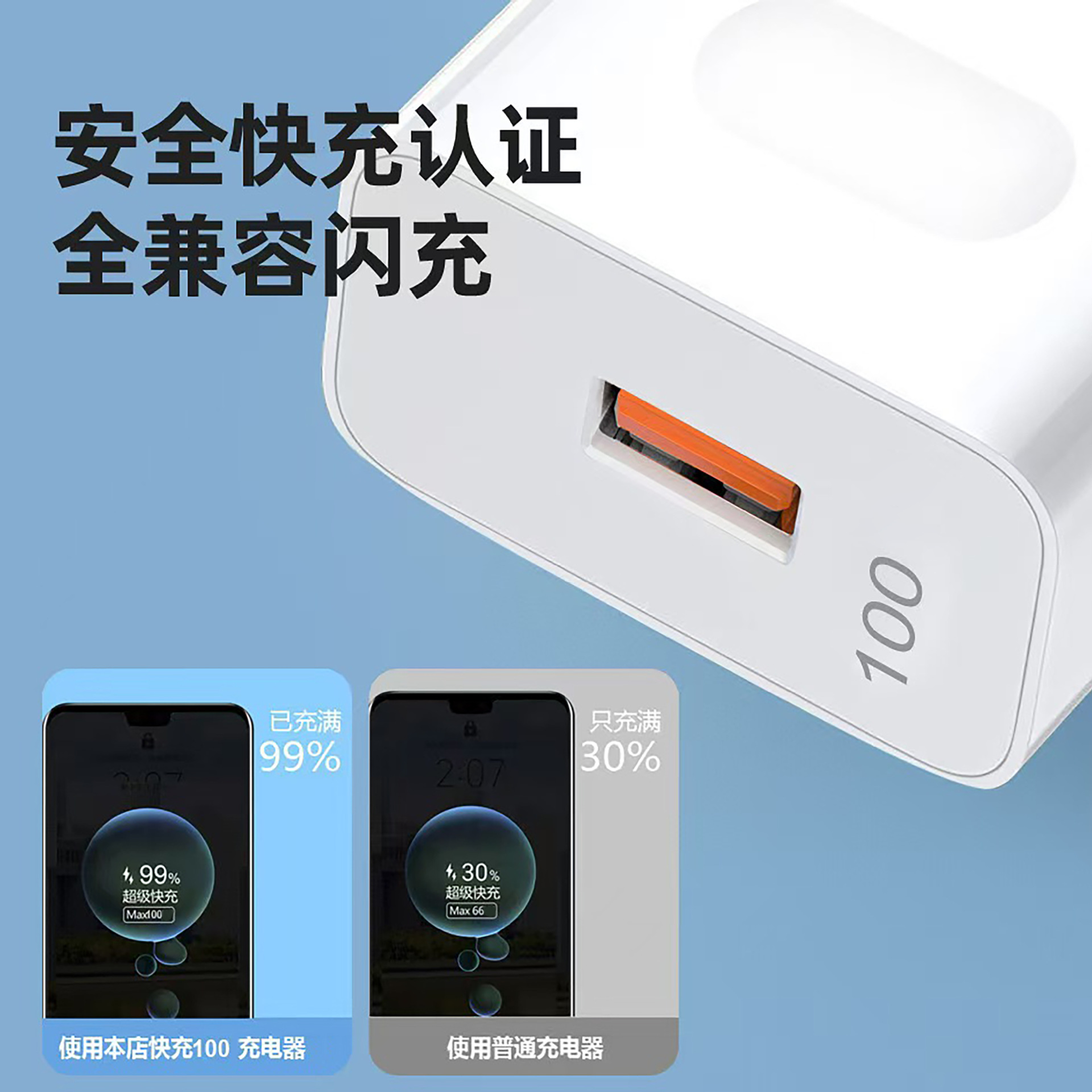 Applicable to Huawei charger 100 fast charger head Type-C data cable 120 charger set