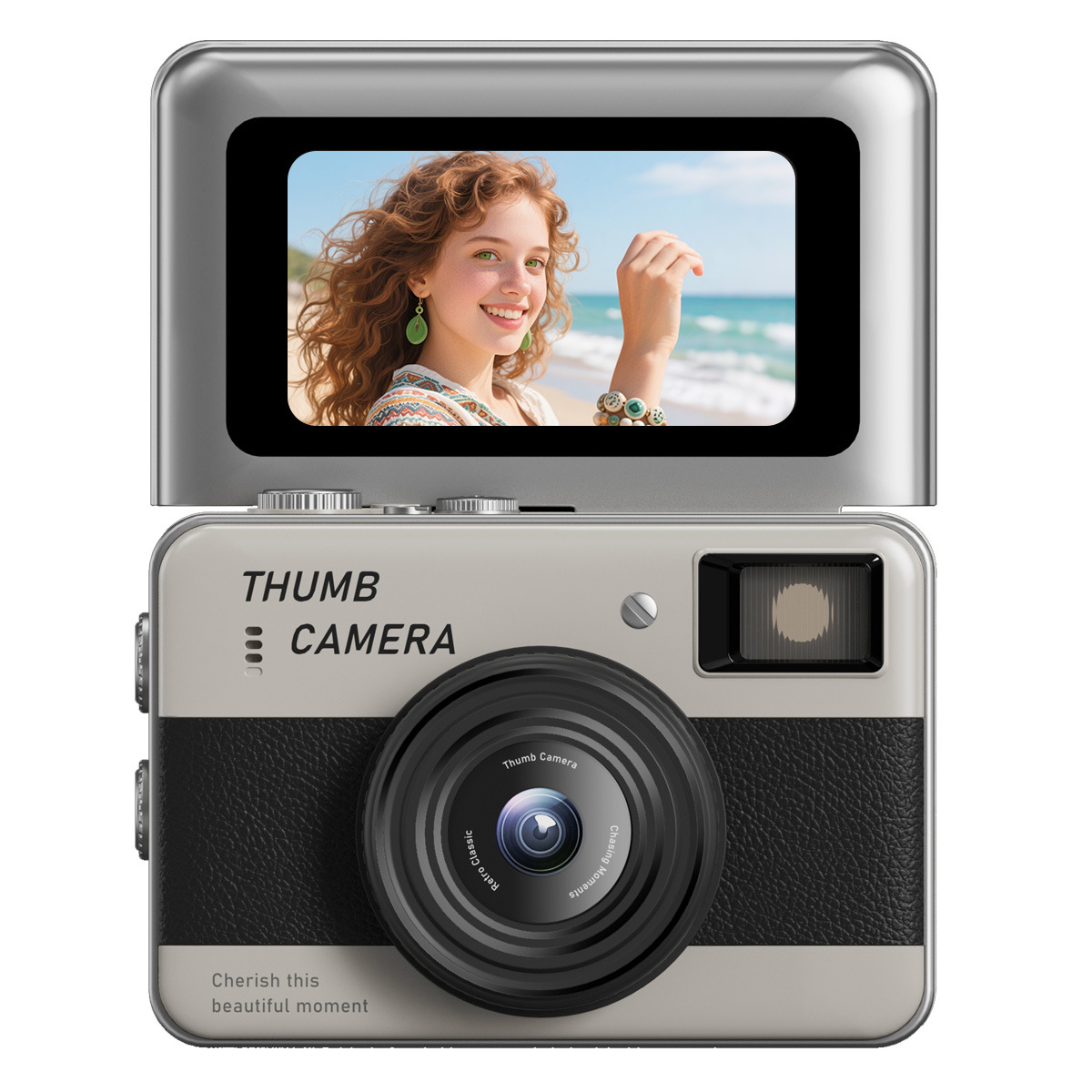 New Student CCD Small Camera Outdoor Portable Flip Screen Auto Focus HD Digital Camera