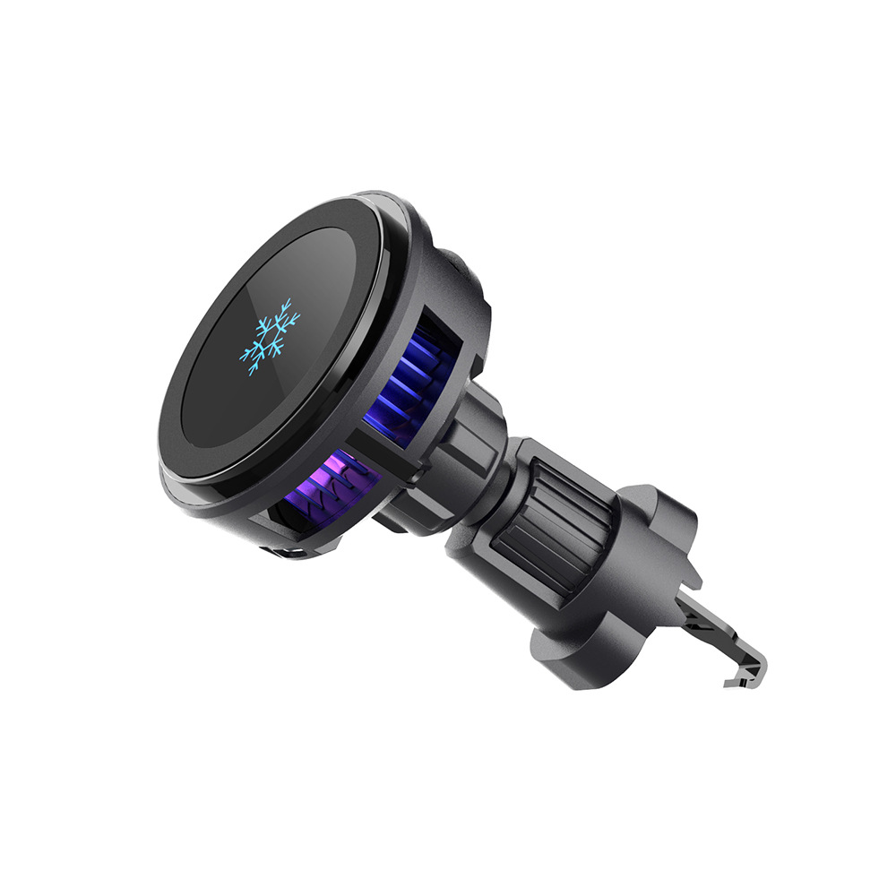 15W Electronic Semiconductor Car Magnetic Wireless Charger Car Mount Bracket Suitable for Portable Strong Magnetic Flash Charging