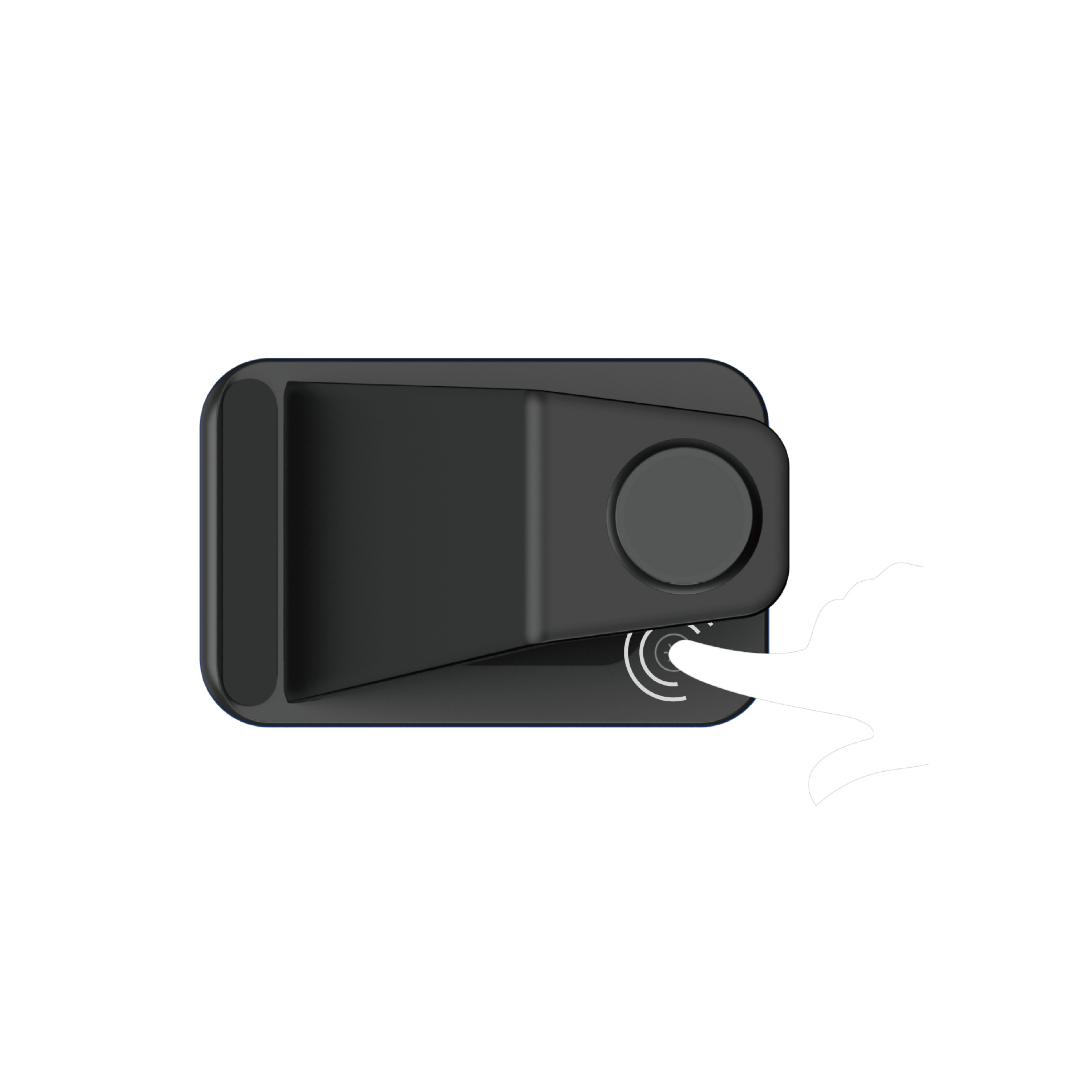 New black technology three-in-one wireless charger for Apple phone Samsung watch 15W wireless charging