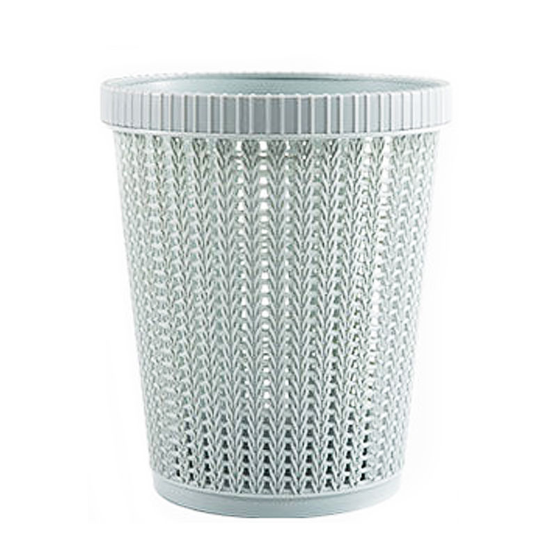 Indoor household press ring trash can living room kitchen automatic bag pull garbage bin bathroom lidless waste paper basket storage