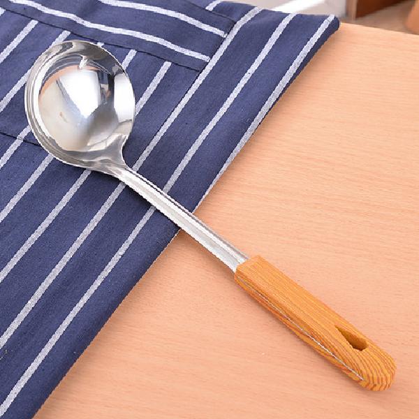 Stainless steel kitchen utensil set, non-scalding spoon, full set household spoon, stir-fry spatula, kitchen spatula, slotted spoon, soup spoon