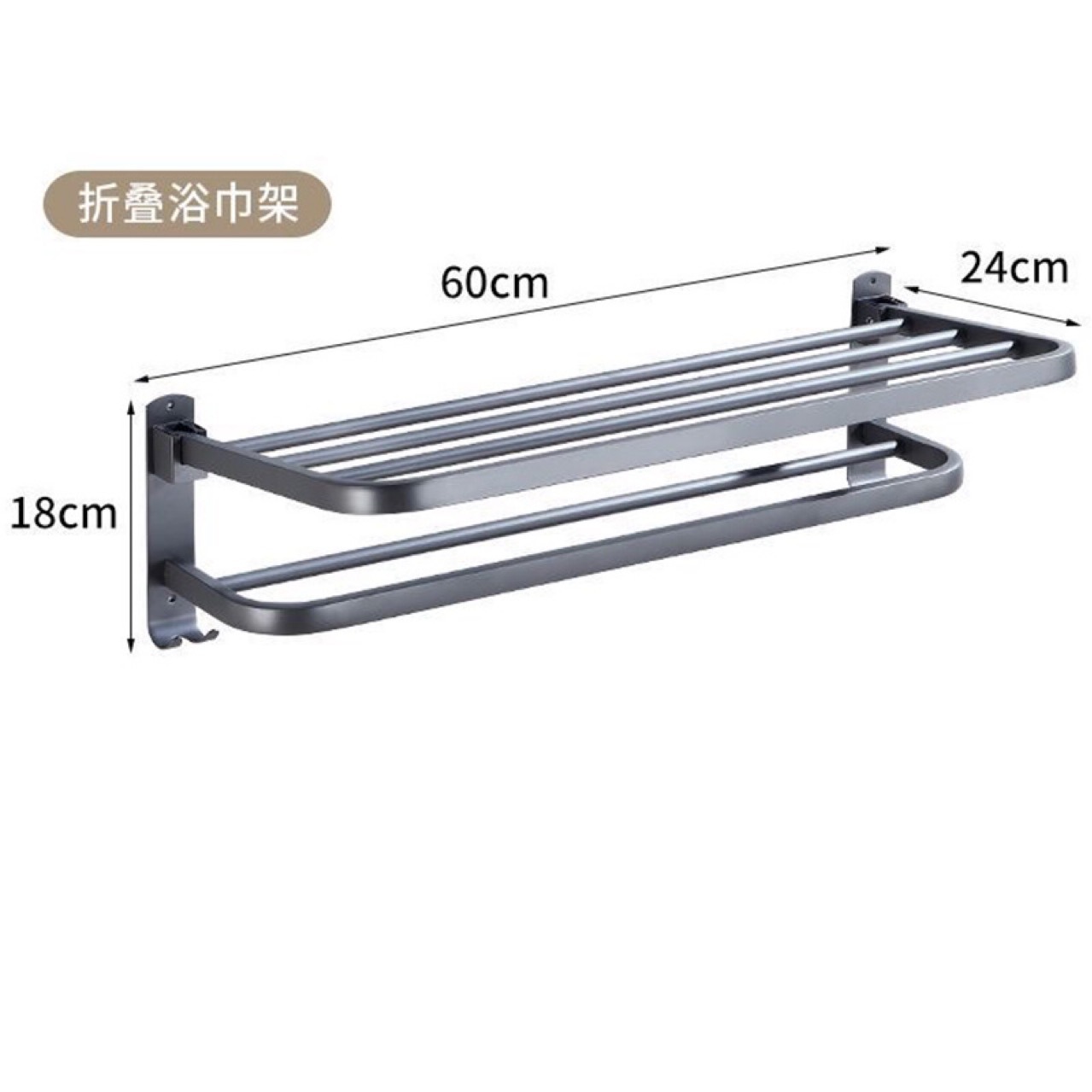 Bathroom Five-Piece Set Towel Bar Toilet Paper Holder Bathroom Hardware Set Stainless Steel Towel Rack No-Drill Hanging Accessories