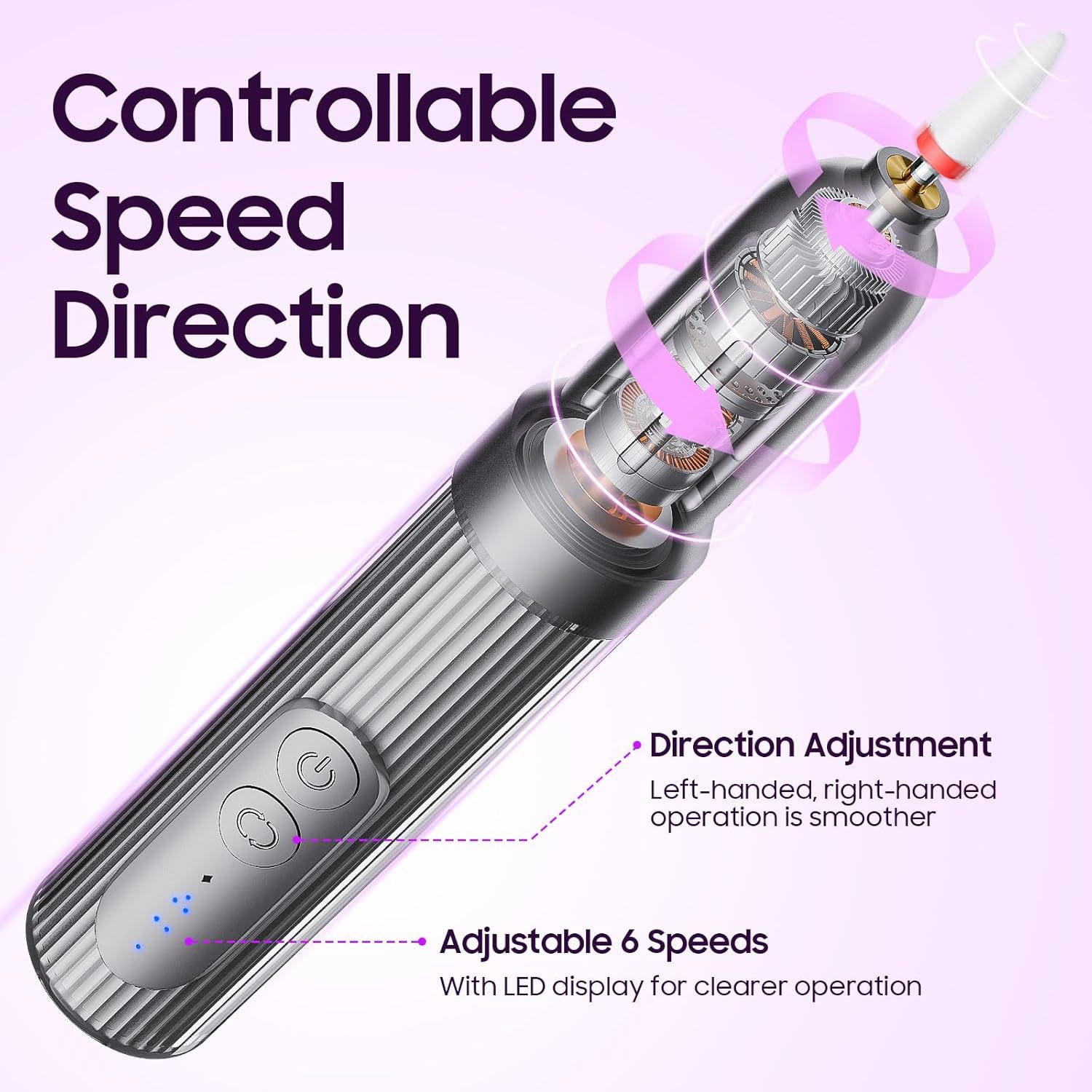 Nail Tool Pen-Style Nail File, Portable Electric Nail Polisher, Nail Drill