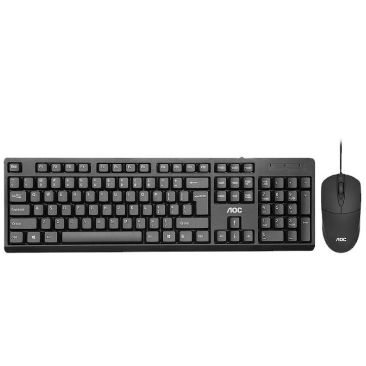 AOC KM160 Wired Keyboard Mouse Set Game Office Home USB Desktop Keyboard Mouse