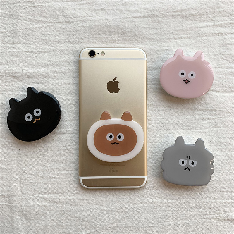 Cute Cat Telescopic Foldable Cartoon Phone Stand Resin Acrylic Airbag Tablet Foldable