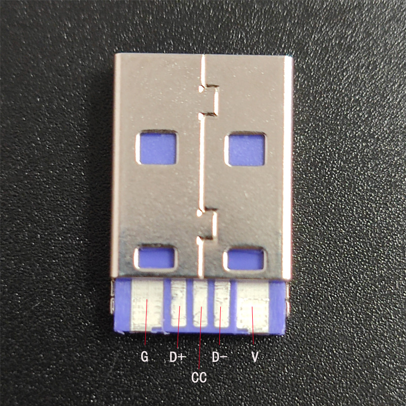 Type-C PD100W gold-plated USB plug suitable for C94 fast charging full protocol Apple OTG Huawei Xiaomi data cable