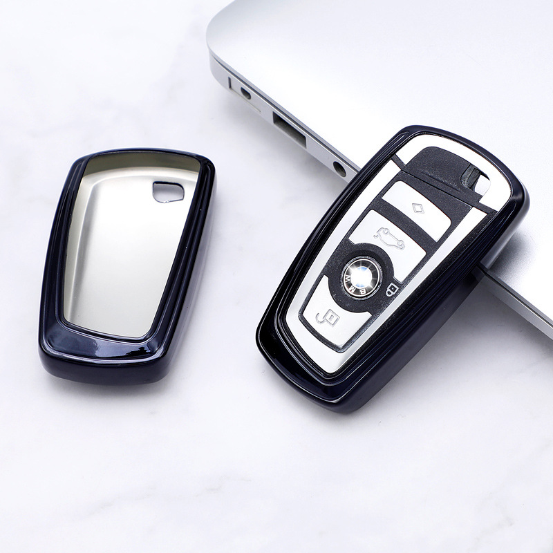 For BMW 5 Series 525li 530 7 Series X2 X1 X5 X6 X3/118i/220i Half Wrap Soft Rubber Key Bag Case