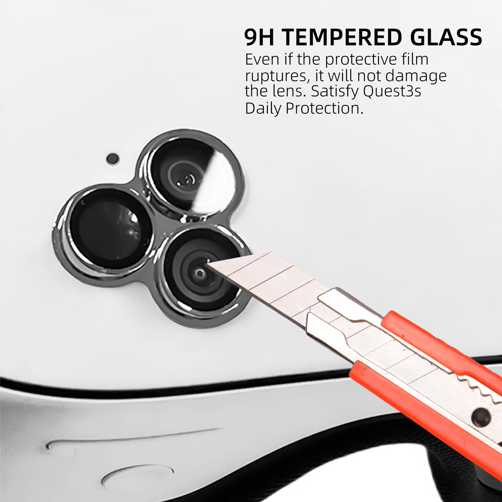 Suitable for meta quest3S Alloy Lens Film Explosion-proof Protective Film quest3s Tempered Glass Film VR Glasses Accessories