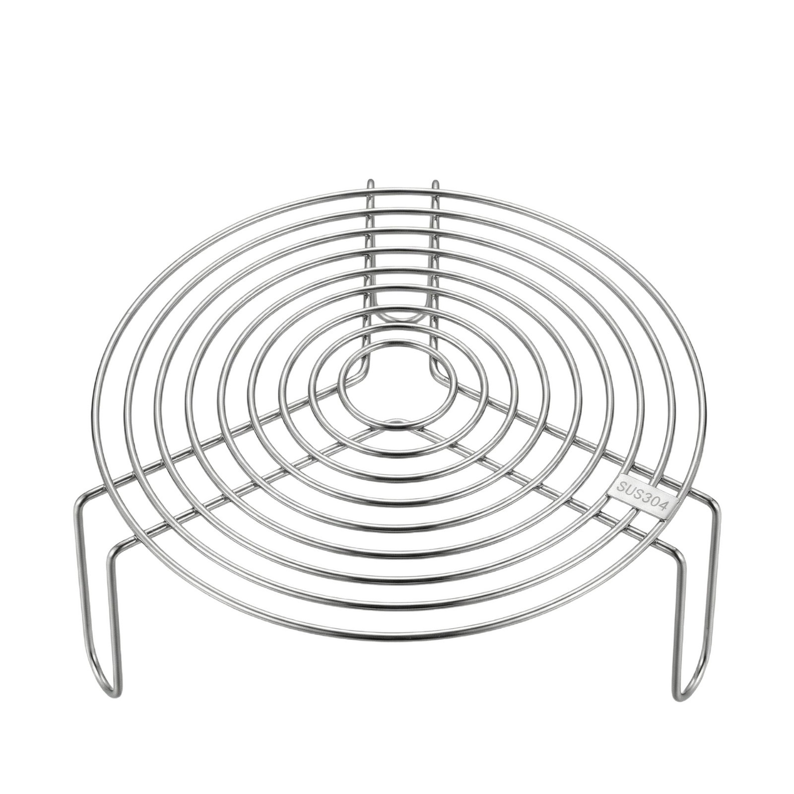 Steamer rack 304 stainless steel high-foot steamer rack, thickened and widened water separation rack, universal steamer grid for rice cookers