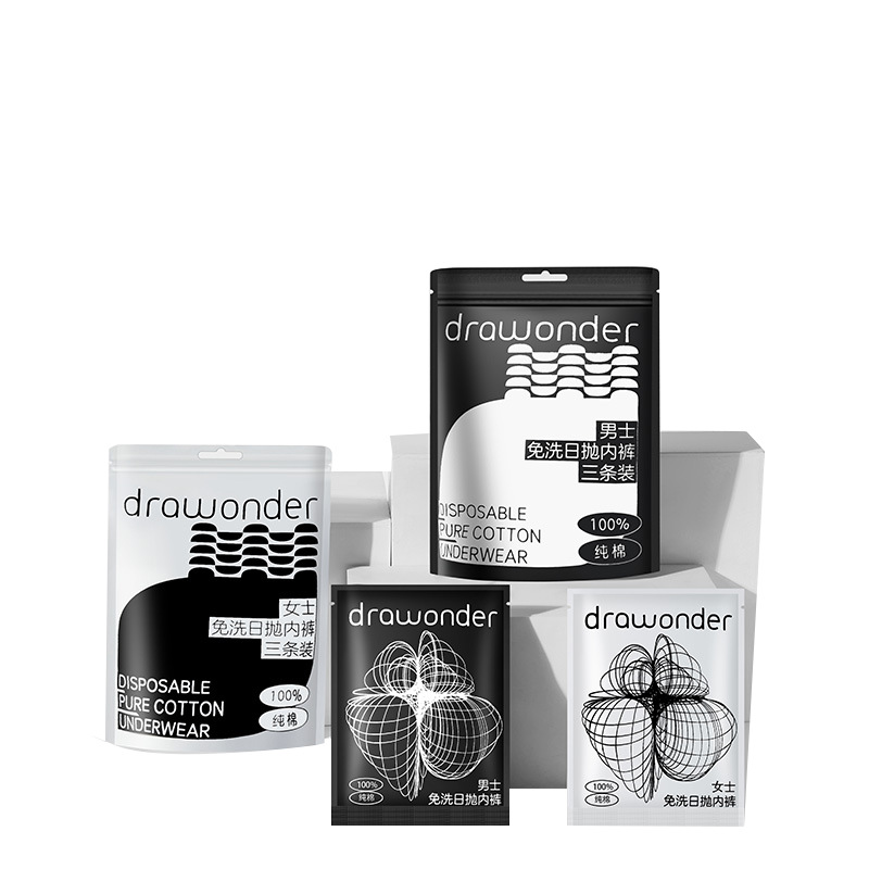 DW Huakong Disposable Underwear 5-Pack Women's Pure Cotton Hotel Individual Packaging Sterile Underwear