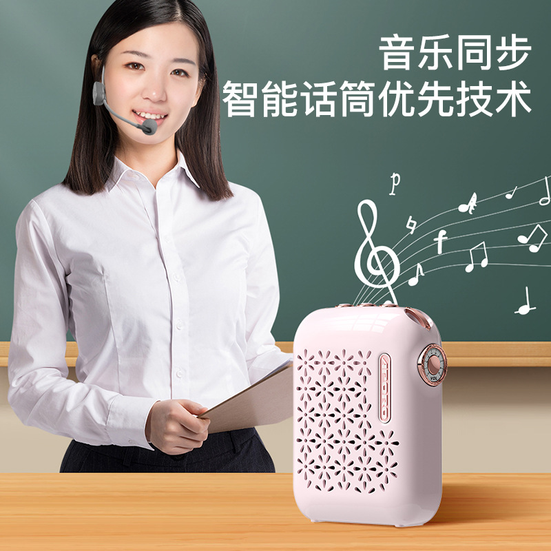 New Product Small Bee Amplifier Teacher Special Wireless Headset Microphone Teaching Tour Guide Speaker Loudspeaker T26