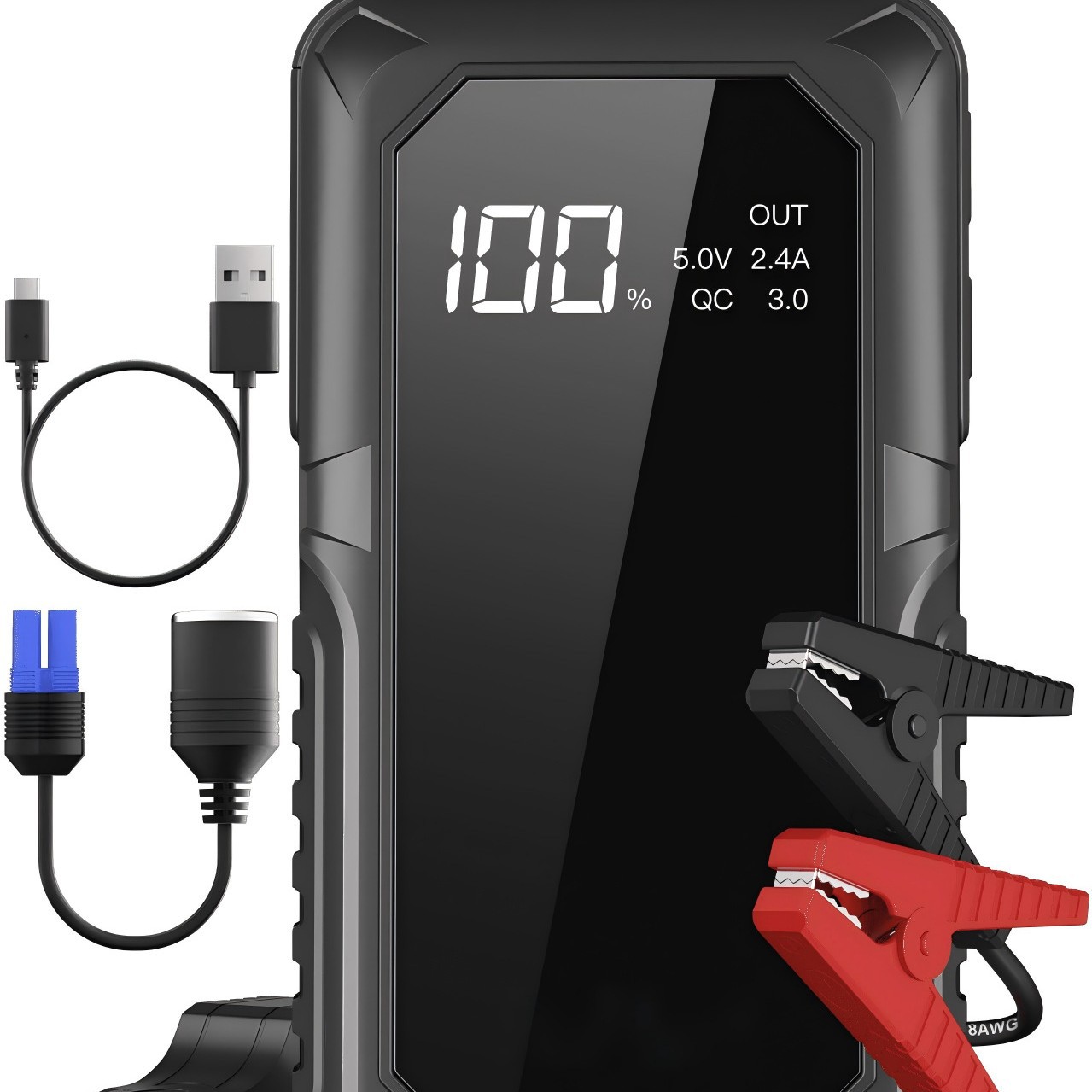 Car Emergency Start Power Supply Large Capacity 12v Jump Starter Ignition Emergency Strong Start Jump Start