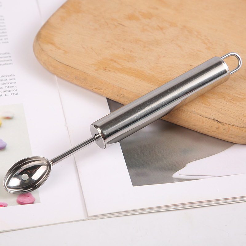 Double Head Fruit Spoon Melon Baller 304 Stainless Steel Caterpillar Set Multifunctional Shape Fruit Ball Scoop