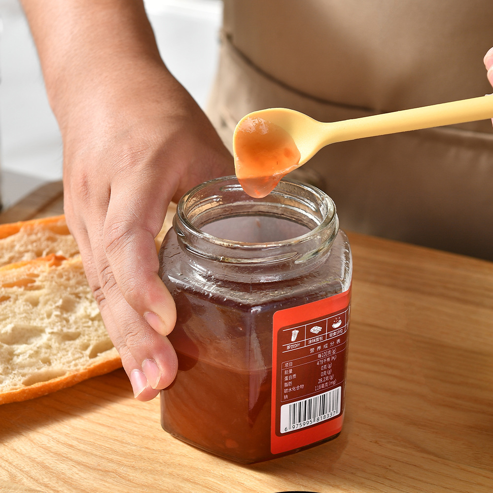 Kitchen Silicone Scraper Baking Supplies Jam Spoon Spatula Cake Scraper Silicone Knife Scraper Spatula