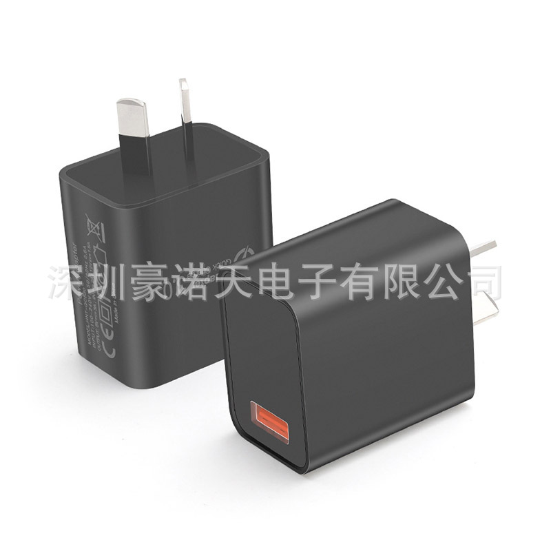 18W UK Standard Fast Charging Amazon UK QC3.0 Fast Charging Head AU USB Phone Charger 18W Charging Head