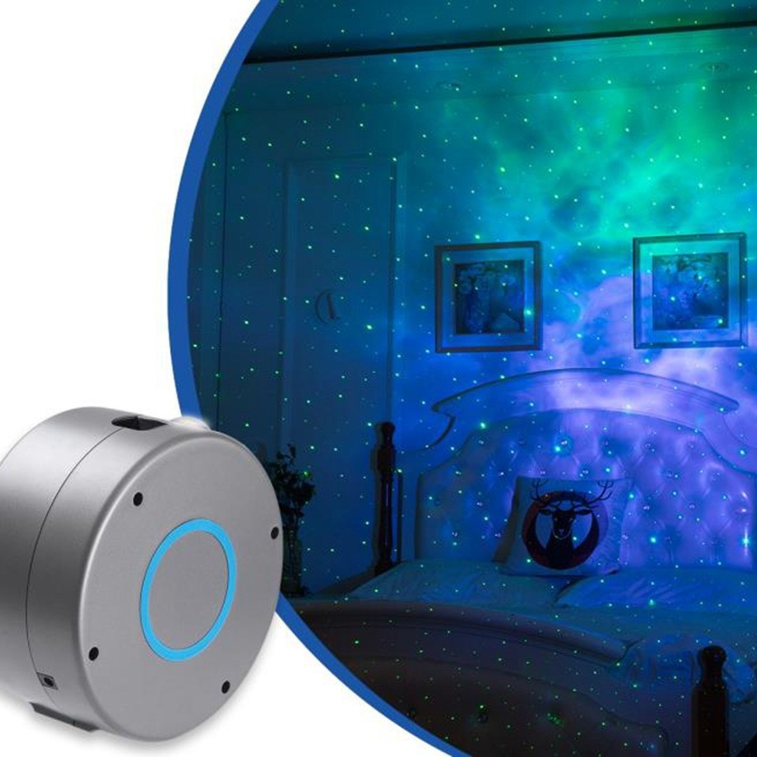 2021 New Star Projection Lamp 7-Color Night Light LED Laser Nebula Light Bedroom LED Projection Light
