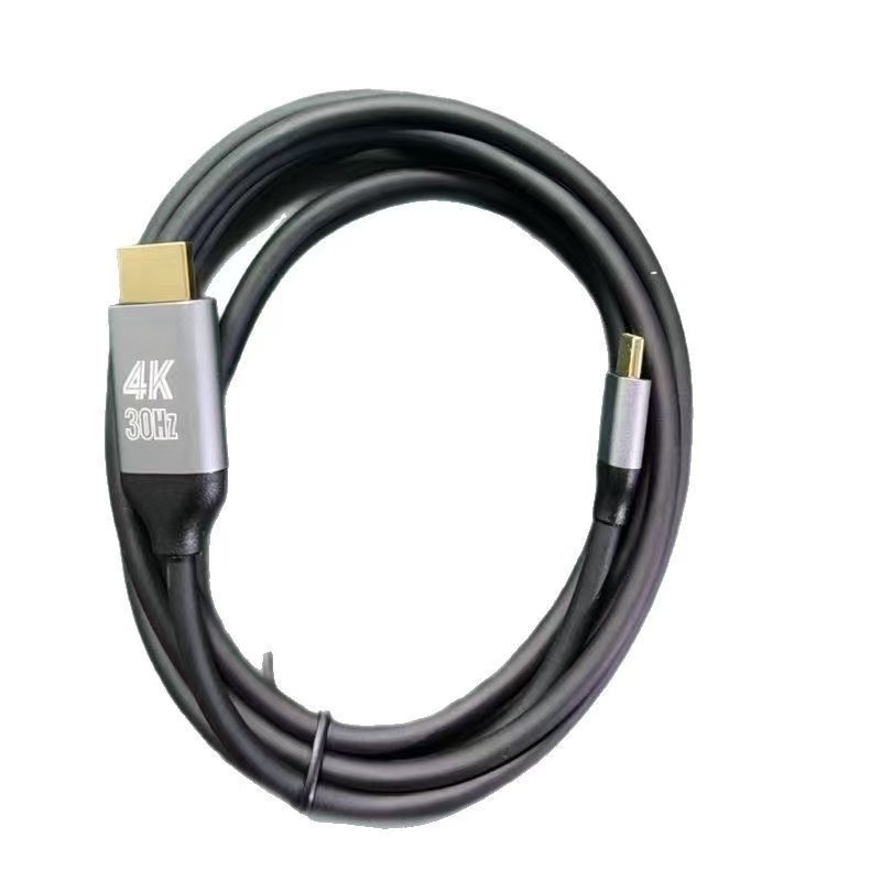 Type-C to HDMI cable 1.8 meters high-definition connection cable 4K laptop screen projection cable Type-C to HDMI cable
