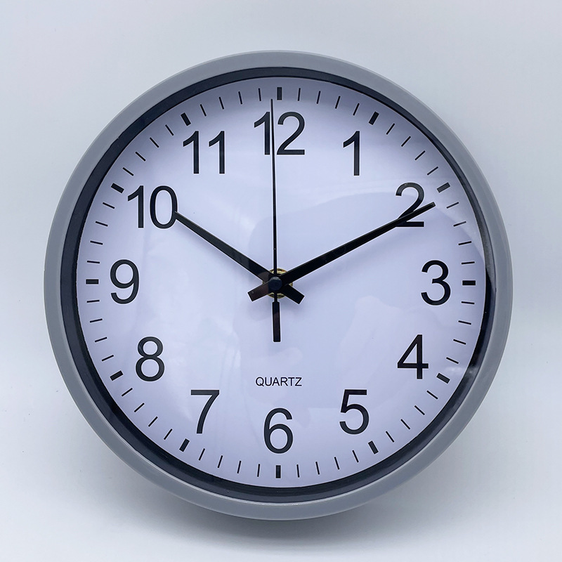 8-Inch Quartz Silent Wall Clock Kangbas Movement Simple Round Living Room Colorful Clock