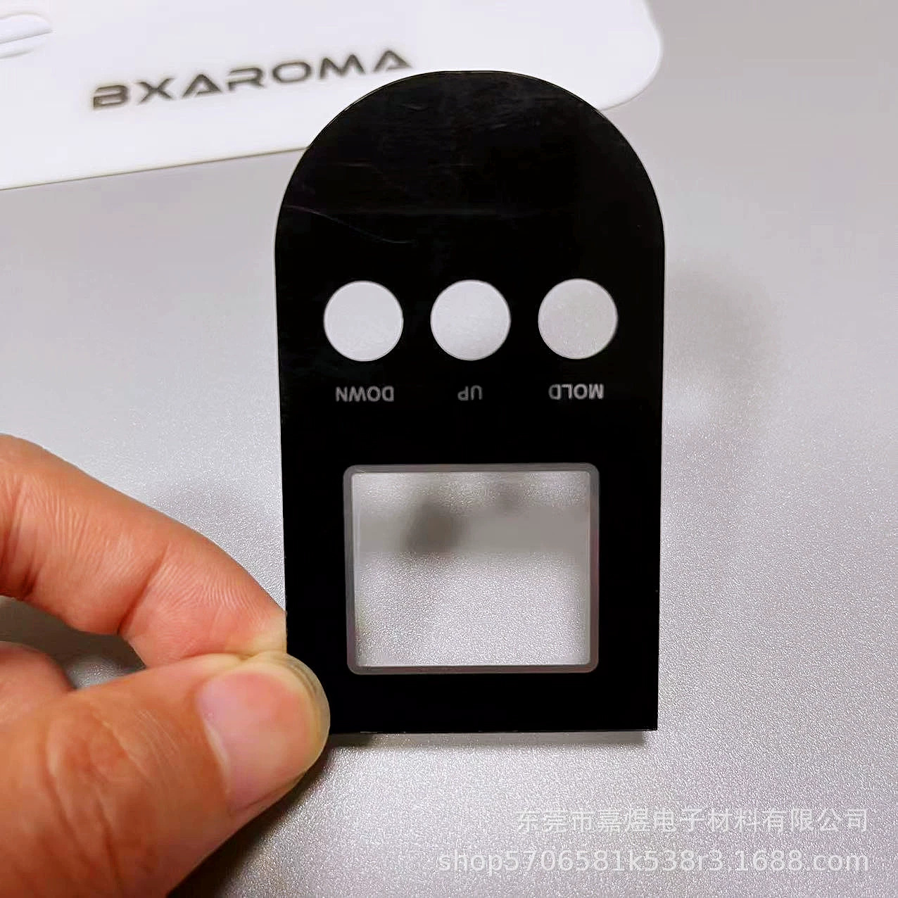 High-precision digital light-transmitting film silk-screen hardened PC lens scratch-resistant high-definition color accurate drip glue sticker