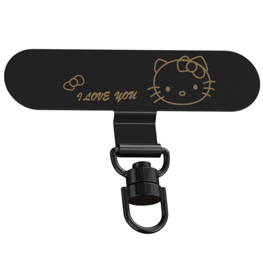 Pad Stainless Steel Metal Clip Phone Case Fixed Buckle Connection Clip Phone Chain Rotating Pendant Geometric Pendant
