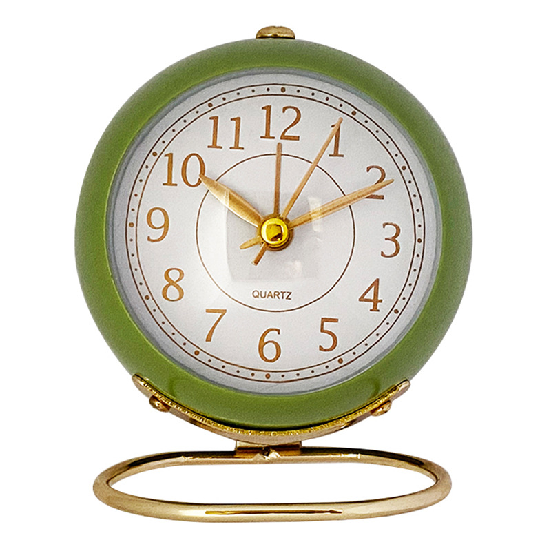 Sales metal simple alarm clock decorative ornament living room bedroom student children alarm clock 023