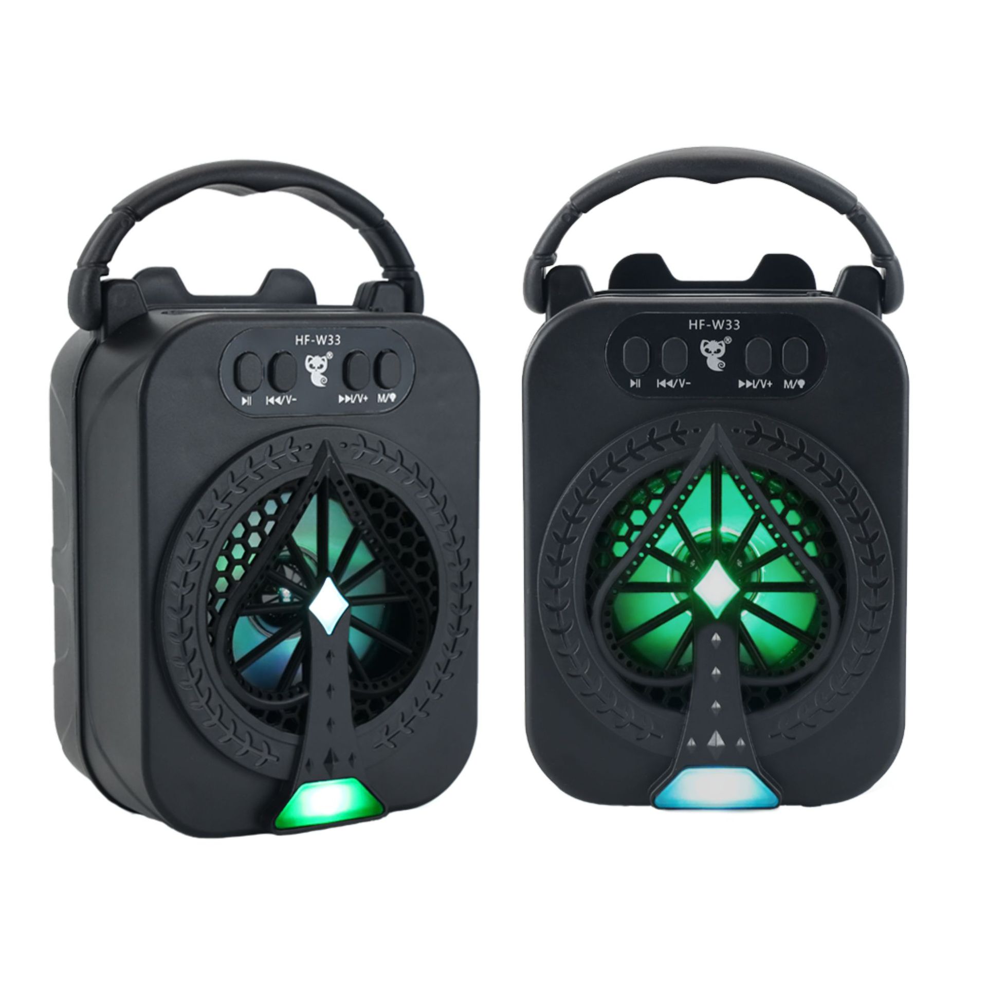 Single 3-inch wireless Bluetooth voice broadcast speaker portable outdoor subwoofer home camping karaoke
