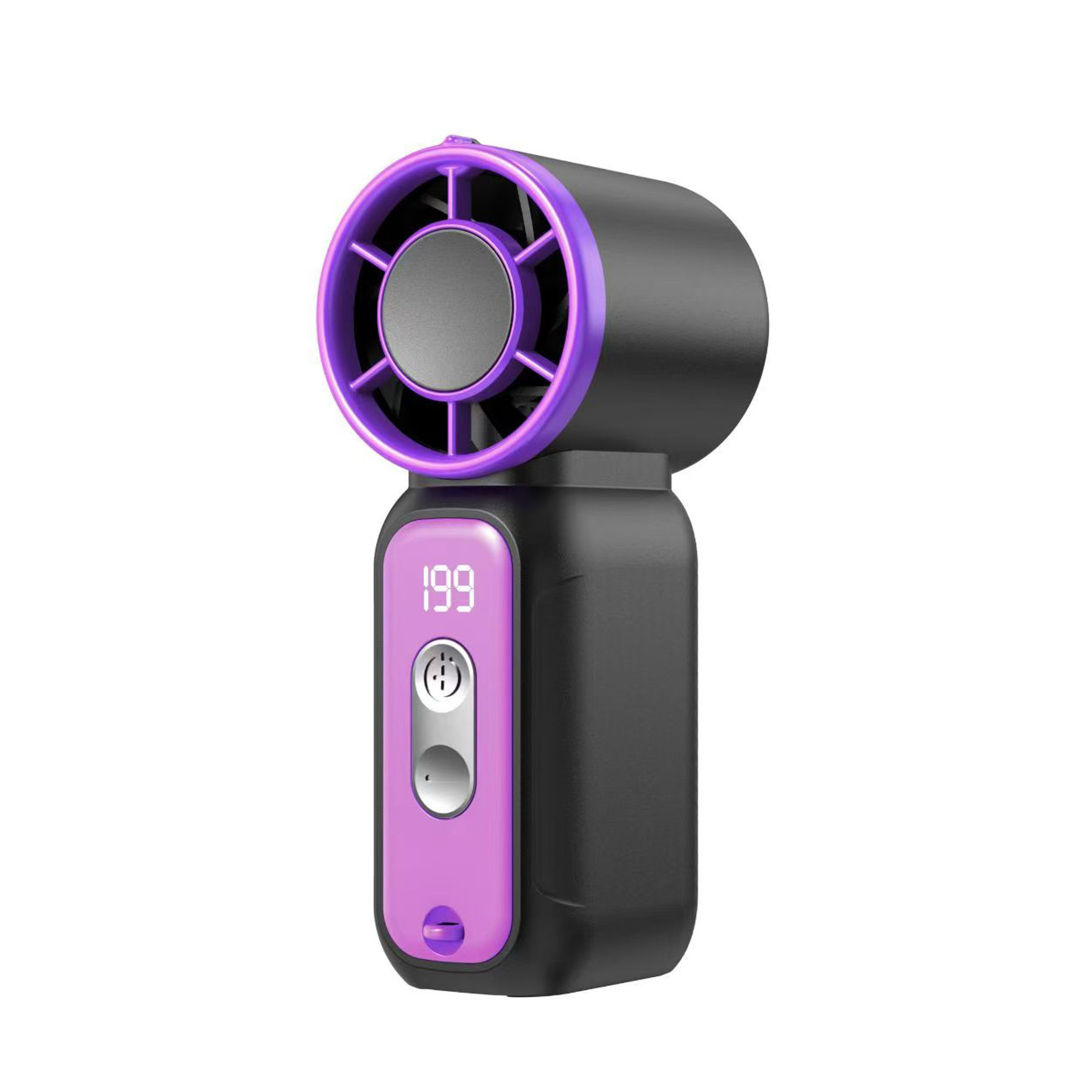New Mini Handheld Fan Charging Pocket Fan High Wind Small Outdoor Portable High Speed Small Wind Cannon Turbo