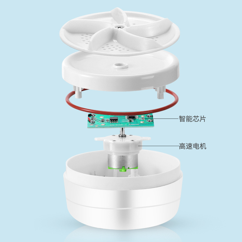New foldable mini washing machine small student dormitory turbine vibration portable washing